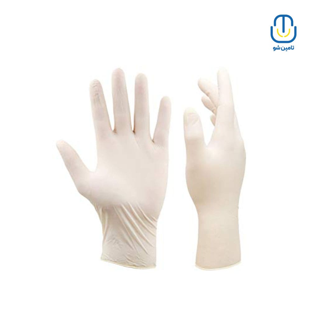 دستکش جراحی بدون پودر اچ دی سایز ۷ کارتن ۴۰۰ عددی