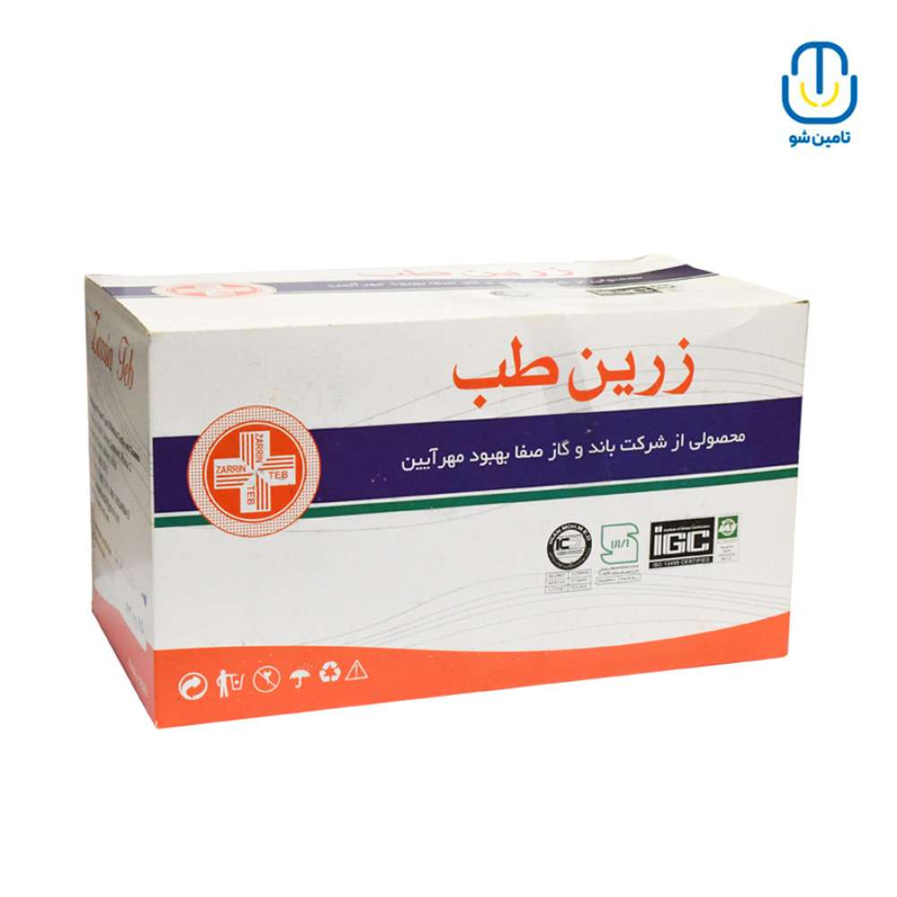 باند سوختگی کنار بافت زرین طب ۱۰ سانت ۴ یارد