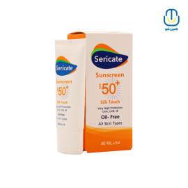 کرم ضد آفتاب فاقد رنگ سیلک تاچ SPF50 سری کیت حجم ۴۰ میل