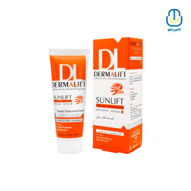 کرم ضدآفتاب رنگی پوست چرب SPF50 درمالیفت حجم 40 میل