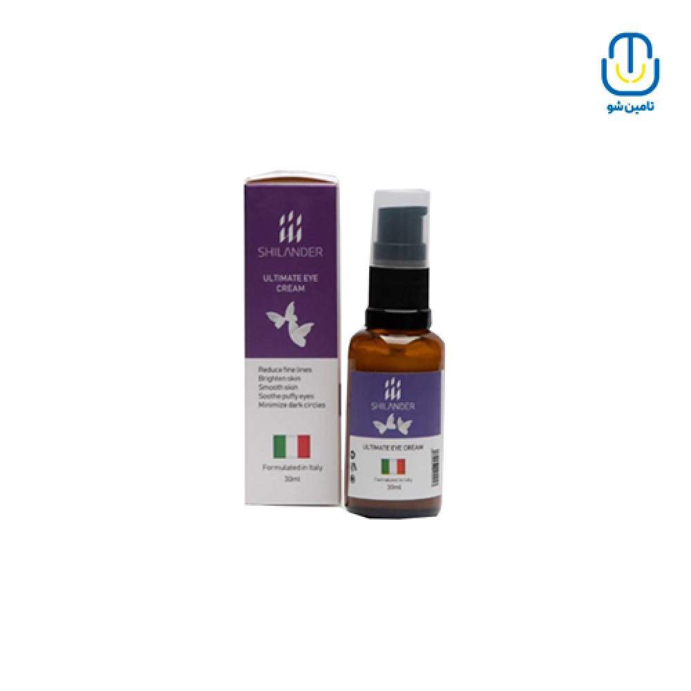 کرم دور چشم حاوی کافئین و کلاژن شیلاندر حجم 30 میل