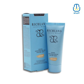 کرم ضد آفتاب پوست خشک بژ روشن SPF50  ریچلند حجم ۴۰ میل 