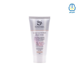 کرم ضد آفتاب رنگی چرب بژ تیره MAT سانیورا SPF50 حجم ۵۰ میل