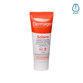 ضد آفتاب ۳در۱ رنگی SPF50 درماگورکرم حجم ۴۰ میل