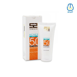 کرم ژل ضدآفتاب پوست مستعد جوش SPF50 ساین اسکین حجم 50 میل
