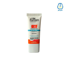 کرم ضدآفتاب مناسب پوست حساس spf30 فاربن حجم 50 میل