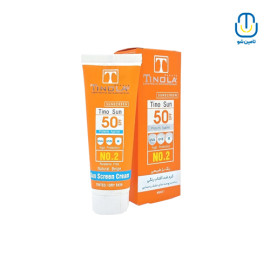 کرم ضد آفتاب بژ طبیعی پوست خشک تینولا spf50 حجم 40 میل