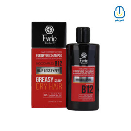 شامپو تقویتی کف سرچرب و موی خشک B12 اورین بیوتک حجم 200 میل