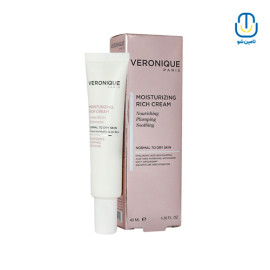 کرم مرطوب کننده ریچ پوست نرمال تا خشک ورونیک حجم 40 میل