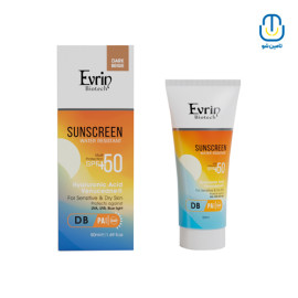 کرم ضدآفتاب بی رنگ خشک و حساس Spf50 اورین بیوتک حجم 50 میل