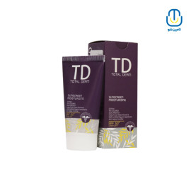 کرم ضدآفتاب فاقد چربی و بدون رنگ SPF50 توتال درم حجم 50 میل