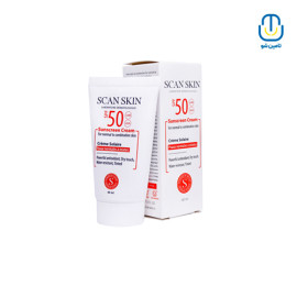 ضدآفتاب فاقد رنگ نرمال تا مختلط SPF50 اسکن اسکین حجم 40 میل