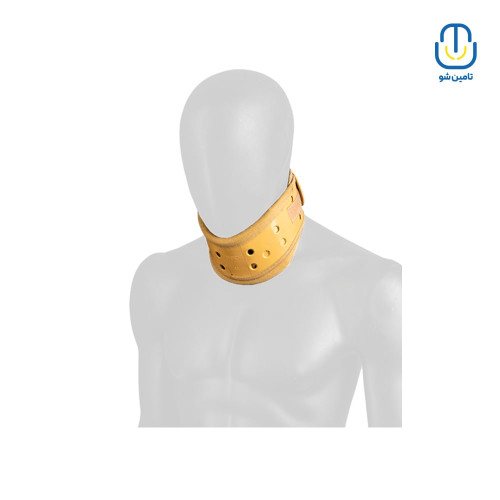 گردنبند طبی سخت رنگ کرم آدور سایز لارج