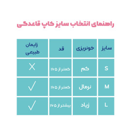 کاپ قاعدگی رنگی لاویا سایز لارج