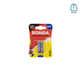باتری نیم قلمی روندا مدل Ultra Plus Alkaline بسته ۲ عددی 