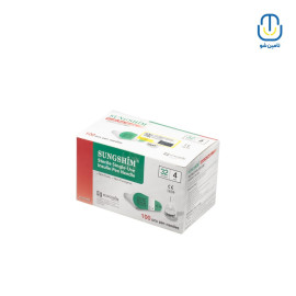 سر سوزن قلم انسولین سانگ شیم کره ای سلوشن ۴ میلیمتر گیج ۳۲ کارتن ۱۲۰۰ عددی
