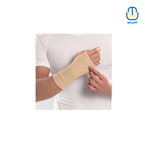 کف بند طبی دست الاستیک مشکی فری سایز 223703010 پاک سمن