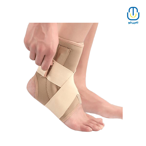 قوزک بند طبی نئوپرنی آتل دار کرم لارج پاک سمن 222308088